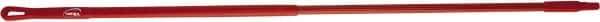 Vikan - 52 x 1" Aluminum Squeegee Handle - European Threaded Connection, Red - Caliber Tooling