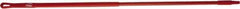 Vikan - 52 x 1" Fiberglass Squeegee Handle - European Threaded Connection, Red - Caliber Tooling