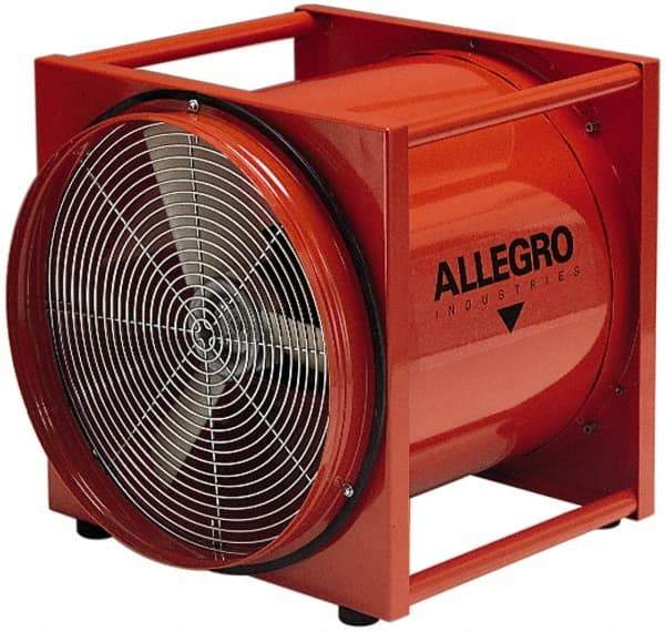 Allegro - 20" Inlet, Electric AC Axial Blower - 0.5 hp, 2,950 CFM (Two 90° Bends), 3,150 CFM (One 90° Bend) & 4,650 CFM (Free Air), 115 Max Voltage Rating - Caliber Tooling