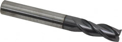 Accupro - 5/16", 3 Flute, Single End, Solid Carbide, 0.0150 - 0.0200" Corner Radius End Mill - 2-1/2" OAL, Right Hand Flute, 13/16" LOC, Right Hand Cut - Caliber Tooling