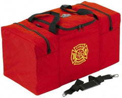 Ergodyne - 2 Pocket, 6750 Cubic Inch, 1000D Nylon Empty Gear Bag - 14 Inch Wide x 15 Inch Deep x 15 Inch High, Red, Fire and Rescue Logo, Model No. 5060 - Caliber Tooling