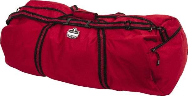 Ergodyne - 2 Pocket, 6,300 Cubic Inch, 600D Nylon Empty Duffel Bag - 36 Inch Wide x 15 Inch Deep x 15 Inch High, Red, Model No. 5020 - Caliber Tooling