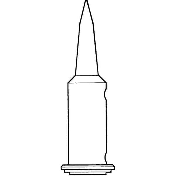 Weller - Soldering Iron Tips; Type: Chisel Tip ; Tip Diameter: 2.360 (Inch); Tip Diameter: 2.360 (mm) - Exact Industrial Supply