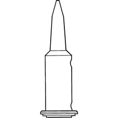 Weller - Soldering Iron Tips; Type: Chisel Tip ; Tip Diameter: 3.180 (Inch); Tip Diameter: 3.180 (mm) - Exact Industrial Supply