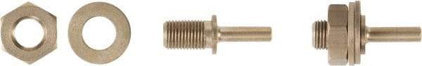 Ampco - 1/2" Arbor Hole Drive Arbor - For 6" Wheel Brushes, Attached Spindle - Caliber Tooling
