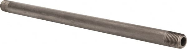 Value Collection - Schedule 80, 1/4" Diam x 10" Long Black Pipe Nipple - Threaded - Caliber Tooling