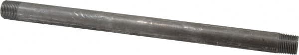 Value Collection - Schedule 80, 3/8" Diam x 10" Long Black Pipe Nipple - Threaded - Caliber Tooling