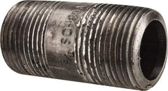 Value Collection - Schedule 80, 3/4" Diam x 2" Long Black Pipe Nipple - Threaded - Caliber Tooling