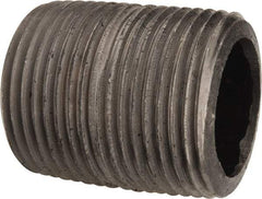 Value Collection - Schedule 80, 1" Diam Black Pipe Nipple - Threaded - Caliber Tooling