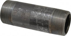 Value Collection - Schedule 80, 1-1/2" Diam x 5" Long Black Pipe Nipple - Threaded - Caliber Tooling