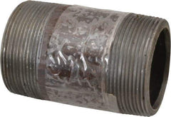 Value Collection - Schedule 80, 2" Diam x 3-1/2" Long Black Pipe Nipple - Threaded - Caliber Tooling