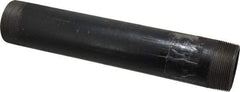 Value Collection - Schedule 80, 2" Diam x 12" Long Black Pipe Nipple - Threaded - Caliber Tooling