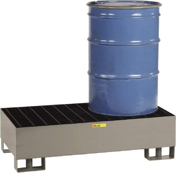 Little Giant - 66 Gal Sump, 2,000 Lb Capacity, 2 Drum, Steel Platform - 51" Long x 26" Wide x 16" High - Caliber Tooling