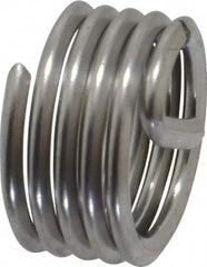 Recoil - M10x1.50 Metric Coarse, 10mm OAL, Free Running Helical Insert - 4-7/8 Free Coils, Tanged, Stainless Steel, Bright Finish, 1D Insert Length - Caliber Tooling