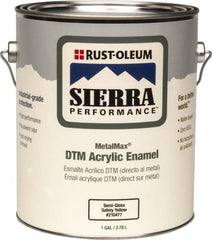 Rust-Oleum - 1 Gal Safety Yellow Semi Gloss Finish Acrylic Enamel Paint - Interior/Exterior, Direct to Metal, <0 gL VOC Compliance - Caliber Tooling