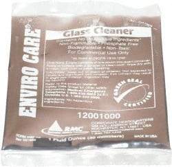 Rochester Midland Corporation - 1 oz Pouch Fresh Glass Cleaner - Concentrated, Use on Ceramic Tile, Formica, Glass Surfaces, Mirrors, Plastic Surfaces, Stainless Steel - Caliber Tooling