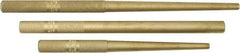 Mayhew - 3 Piece, 3/8 to 3/4", Drift Punch Set - Round Shank, Brass, Comes in Pouch - Caliber Tooling