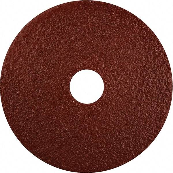 Norton - 4-1/2" Diam 7/8" Hole 36 Grit Fiber Disc - Very Coarse Grade, Aluminum Oxide - Caliber Tooling