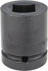 Armstrong - 1" Drive 1" Standard Impact Socket - 2-1/2" OAL - Caliber Tooling