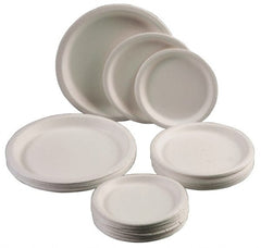 Ability One - Paper & Plastic Cups, Plates, Bowls & Utensils; Breakroom Accessory Type: Paper Plates ; Breakroom Accessory Description: PAPER PLATES,White,7in.,1000ct - Exact Industrial Supply