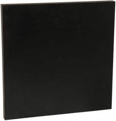 Made in USA - 1-1/2" Thick x 2' Wide x 2' Long, ABS Sheet - Black, R-105 Hardness, ±5% Tolerance - Caliber Tooling