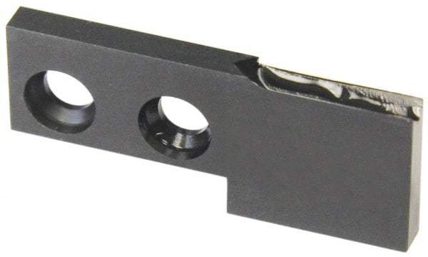 Hertel - Left Hand Cut, 3" Insert Width, Cutoff & Grooving Support Blade for Indexables - 0.8" Max Depth of Cut - Caliber Tooling