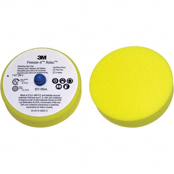 3M - 3" Diam Disc Backing Pad - 6,000 RPM - Caliber Tooling