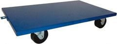 PRO-SOURCE - 2,000 Lb Capacity Steel Lip Down Dolly - 30" Long x 18" Wide, 4" Wheels - Caliber Tooling