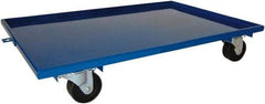 PRO-SOURCE - 1,600 Lb Capacity Steel Lip Up Dolly - 27" Long x 16" Wide, 4" Wheels - Caliber Tooling