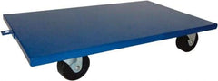 PRO-SOURCE - 2,000 Lb Capacity Steel Lip Down Dolly - 27" Long x 16" Wide, 4" Wheels - Caliber Tooling