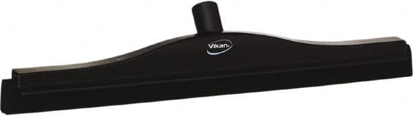 Vikan - 20" Foam Rubber Blade Bench Squeegee - Double Edge, Black, Plastic Holder - Caliber Tooling