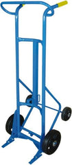 PRO-SOURCE - 1,000 Lb Load Capacity, 55 Gal Drum Hand Truck - 24" Wide x 60" High, 4 Wheels - Caliber Tooling