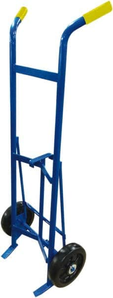 PRO-SOURCE - 1,000 Lb Load Capacity, 30 & 55 Gal Drum Hand Truck - 25-1/2" Wide x 61" High, 2 Steel Wheels - Caliber Tooling