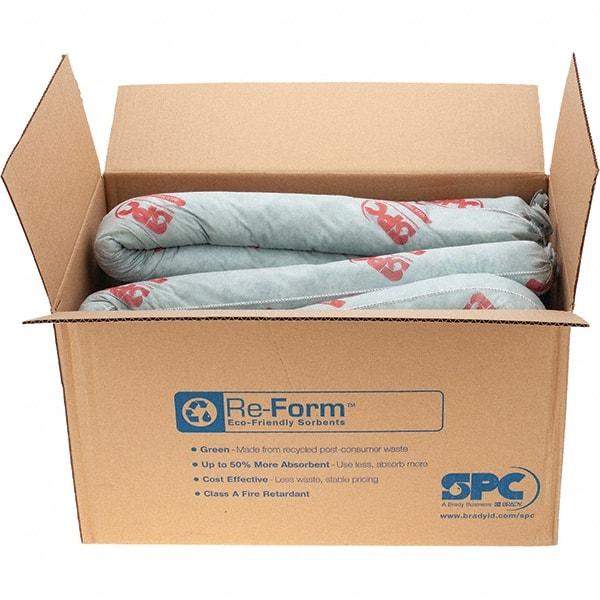 Brady SPC Sorbents - 12 Gal, 8' Long, 3" Diam, Polypropylene Sock - Universal, Brown - Caliber Tooling