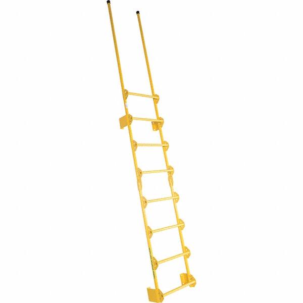 Vestil - 137-1/2" High 300 Lb Capacity 8 Step Fixed Ladder - Caliber Tooling