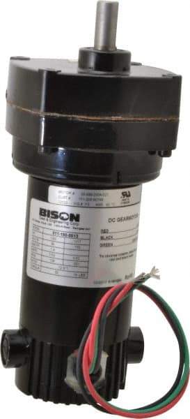 Bison Gear - 90 VDC, 139 RPM, 12.9:1 Gear Ratio, Parallel Gearmotor - 20 Torque, 1/20 hp, TENV Enclosure - Caliber Tooling