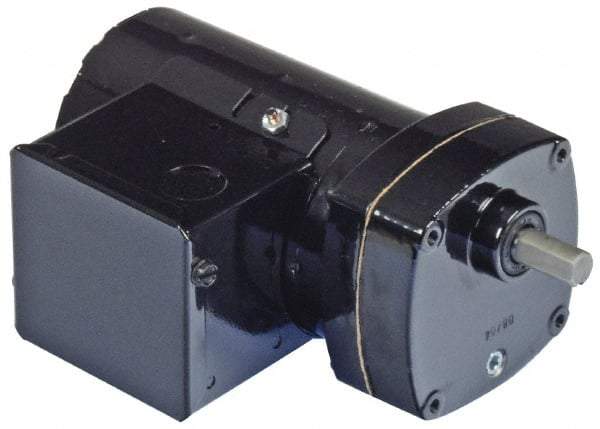 Bison Gear - 115 Volt, 33 RPM, 49.1:1 Gear Ratio, Parallel Gearmotor - 165 Torque, 1/10 hp, Open Enclosure - Caliber Tooling