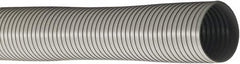 Flexaust - 2" ID, 6.617 Hg Vac Rating, 2.5 psi, PVC Vacuum & Duct Hose - 25' Long, Gray, 5-1/2" Bend Radius, -10 to 150°F - Caliber Tooling