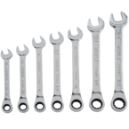 STANLEY® 7 Piece Metric Ratcheting Combination Wrench Set – 12 Point - Caliber Tooling