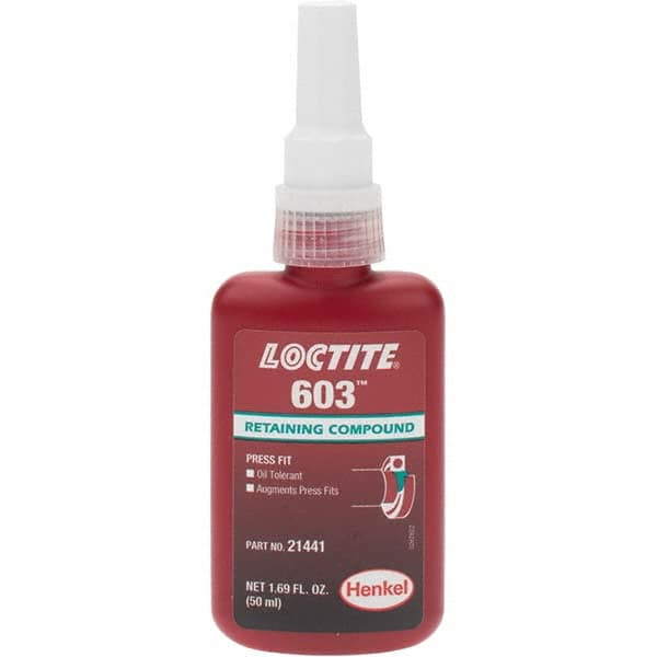 Loctite - Threadlockers & Retaining Compounds - 603 50ML BOTTLE LOCTITE RETAINNG COMPOUND - Caliber Tooling