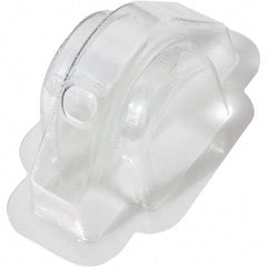 Made in USA - Plastic Housing Plastic Bearing Flange Mount - 2-3/4" Wide x 2-15/16" Outside Diam - Caliber Tooling