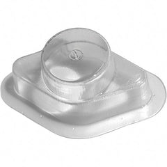 Made in USA - Plastic Housing Plastic Bearing Flange Mount - 2-11/16" Wide x 2-7/8" Outside Diam - Caliber Tooling