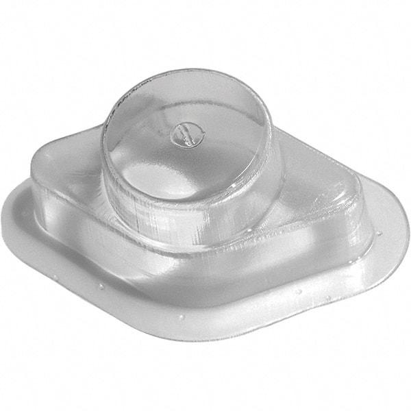 Made in USA - Flame Retardent ABS Housing Plastic Bearing Flange Mount - 6" Wide x 6-3/16" Outside Diam - Caliber Tooling