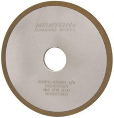 Norton - 6" Diam x 1-1/4" Hole x 1/4" Thick, 150 Grit Surface Grinding Wheel - Diamond, Type 1A1, Very Fine Grade, Resinoid Bond - Caliber Tooling