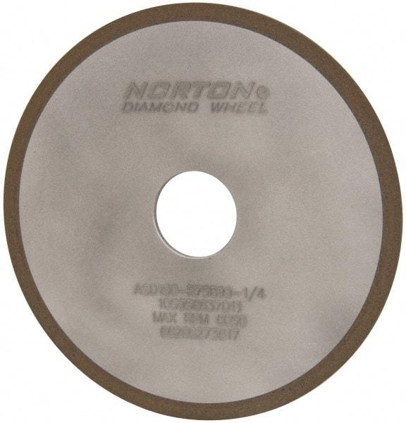 Norton - 6" Diam x 1-1/4" Hole x 1/8" Thick, 150 Grit Surface Grinding Wheel - Diamond, Type 1A1, Very Fine Grade, Resinoid Bond - Caliber Tooling