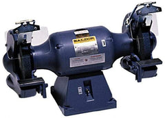 Baldor - 8" Wheel Diam x 1" Wheel Width, 3/4 hp Grinder - 3/4" Arbor Hole Diam, 3 Phase, 3,600 Max RPM, 208/230/460 Volts - Caliber Tooling