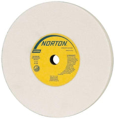 Norton - 6" Diam x 1/2" Hole x 1/2" Thick, K Hardness, 80 Grit Surface Grinding Wheel - Aluminum Oxide, Type 1, Medium Grade, 4,140 Max RPM, Vitrified Bond, No Recess - Caliber Tooling