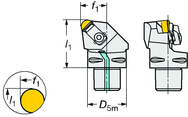 C5-CRSNR-35060-12ID Capto® and SL Turning Holder - Caliber Tooling