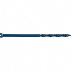 DeWALT Anchors & Fasteners - 3/16" Diam, 3-3/4 Length Under Head, Hex Drive Concrete Screw & Masonry Fastener - Caliber Tooling