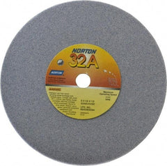 Norton - 6" Diam x 1/2" Hole x 1/2" Thick, K Hardness, 60 Grit Surface Grinding Wheel - Aluminum Oxide, Type 1, Medium Grade, 4,140 Max RPM, Vitrified Bond, No Recess - Caliber Tooling